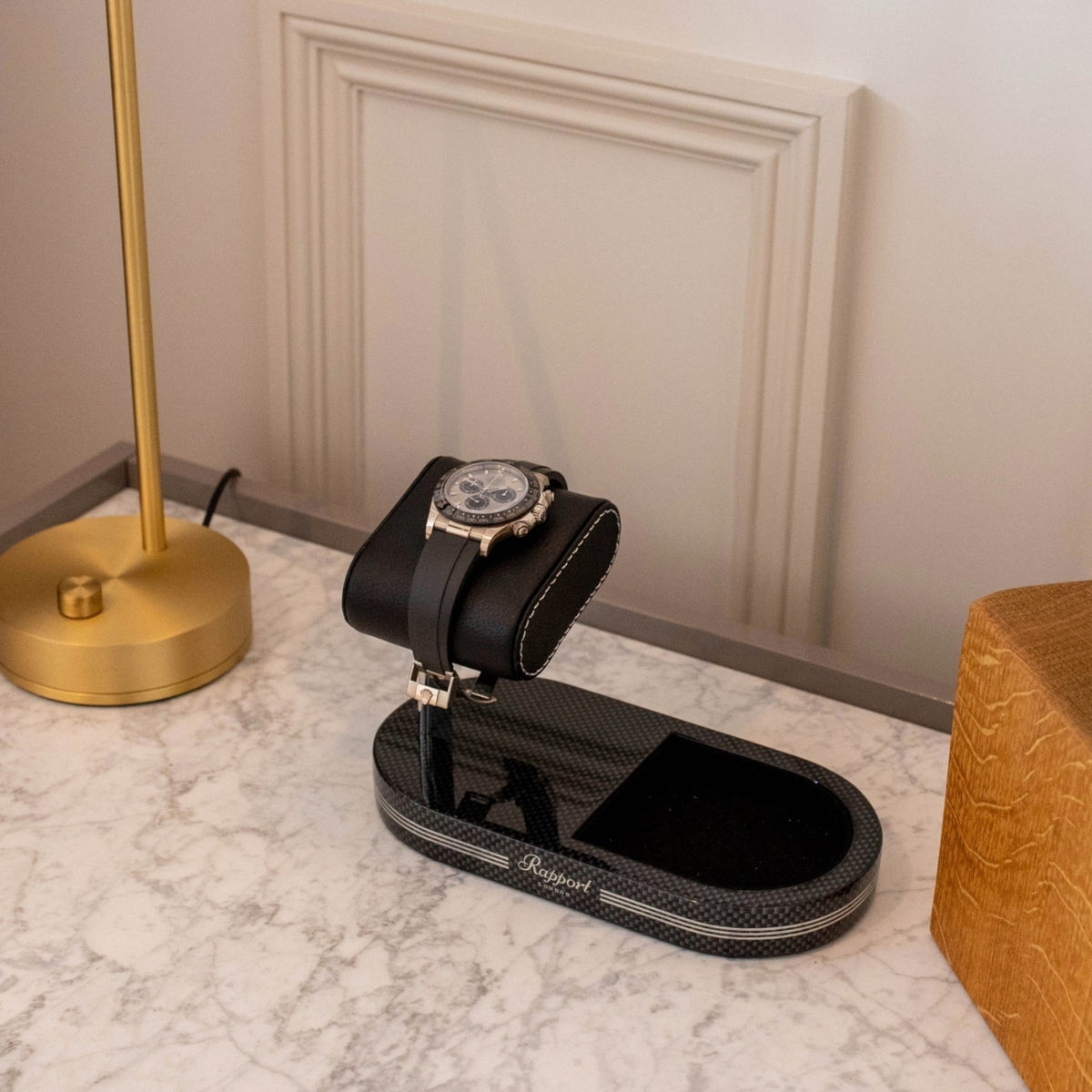 Rapport London Watch Box - Formula Watch Stand with Tray | Manfredi Jewels