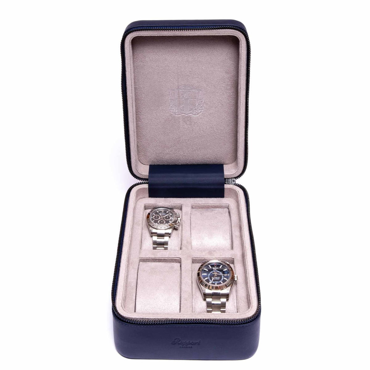 Rapport London Watch Box - Hyde Park Four Watch Zip Case | Manfredi Jewels