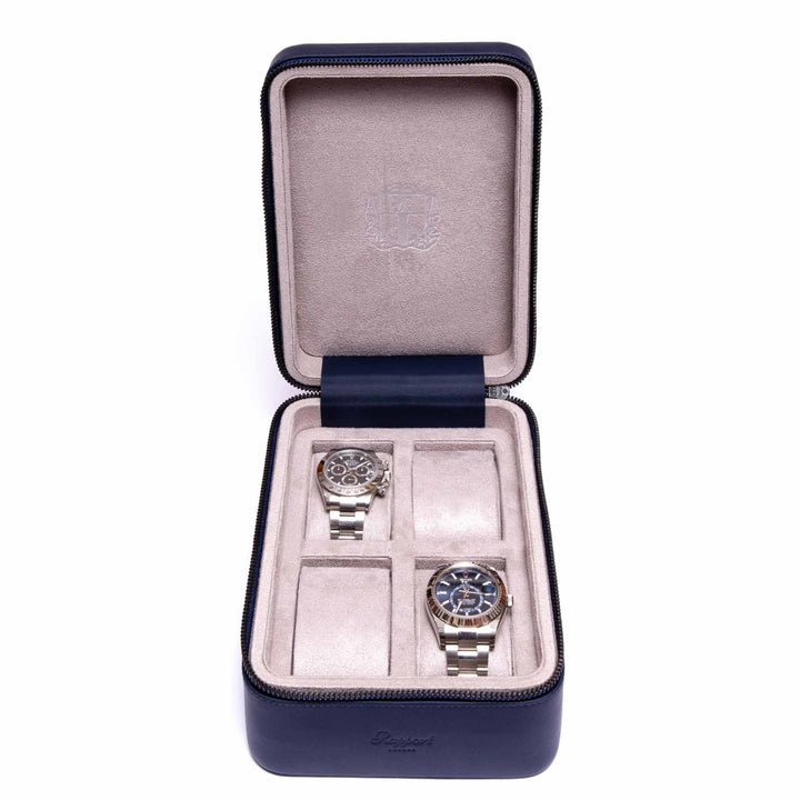 Rapport London Watch Box - Hyde Park Four Watch Zip Case | Manfredi Jewels