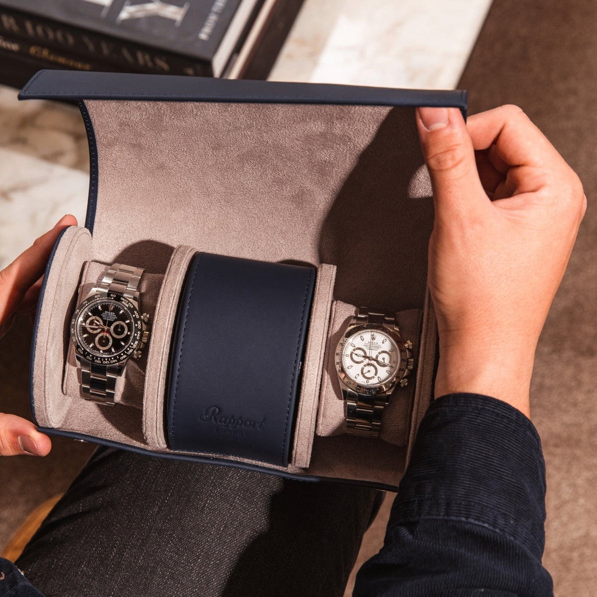Rapport London Watch Box - Hyde Park Three Watch Roll | Manfredi Jewels
