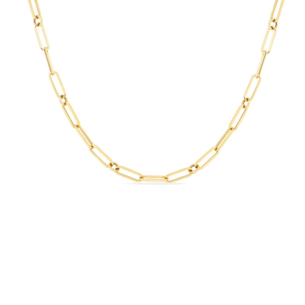 Roberto Coin Jewelry - 18K FINE PAPERCLIP LINK 17″CHAIN | Manfredi Jewels