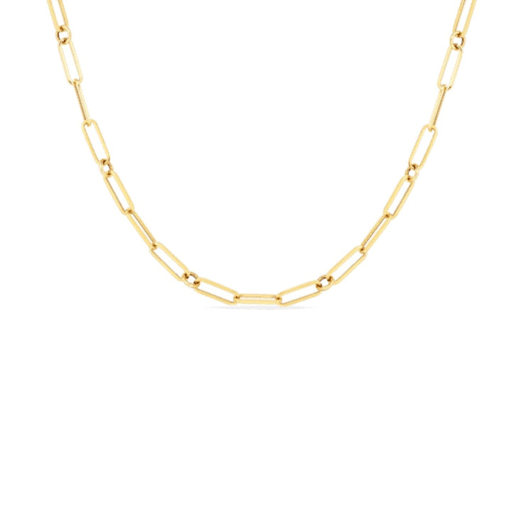 Roberto Coin Jewelry - 18K FINE PAPERCLIP LINK 17″CHAIN | Manfredi Jewels
