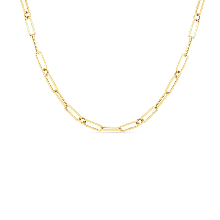 Roberto Coin Jewelry - 18K FINE PAPERCLIP LINK 8″CHAIN | Manfredi Jewels