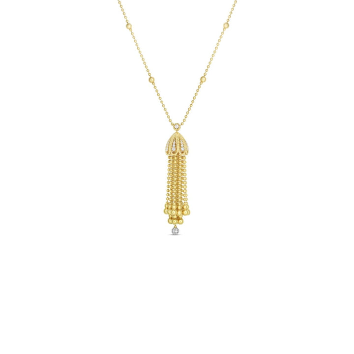 Roberto Coin Jewelry - 18K Yw Diamond Barocco Tassel Necklace/Bracelet 7772798Ay37X | Manfredi Jewels