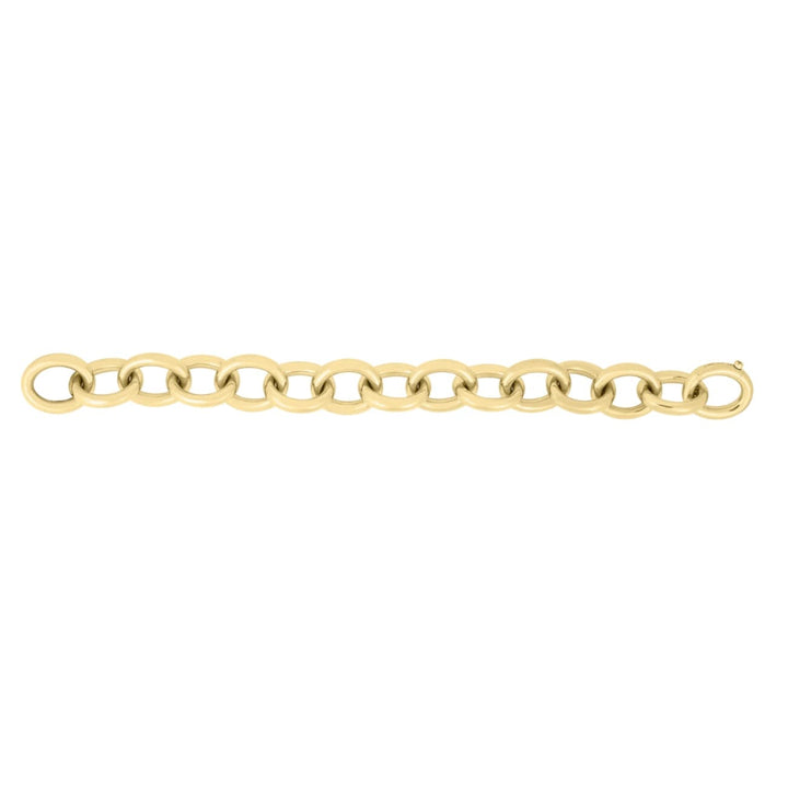 Roberto Coin Jewelry - Classica 18K Yellow Gold Bold Round Rolo Link Bracelet | Manfredi Jewels