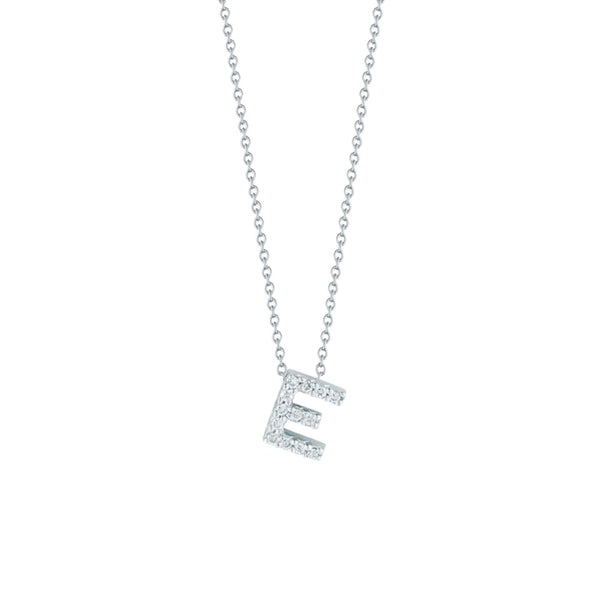 Roberto Coin Tiny Treasures 18k White Gold Diamond Love