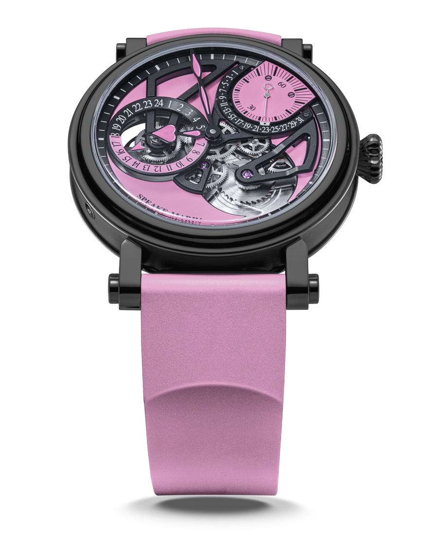 Speake Marin New Watches - OPENWORKED - DUAL TIME PINK | Manfredi Jewels
