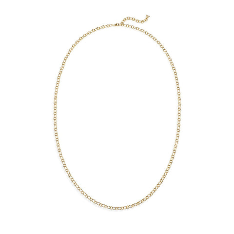 Ribbon 18K Yellow Gold Chain Necklace