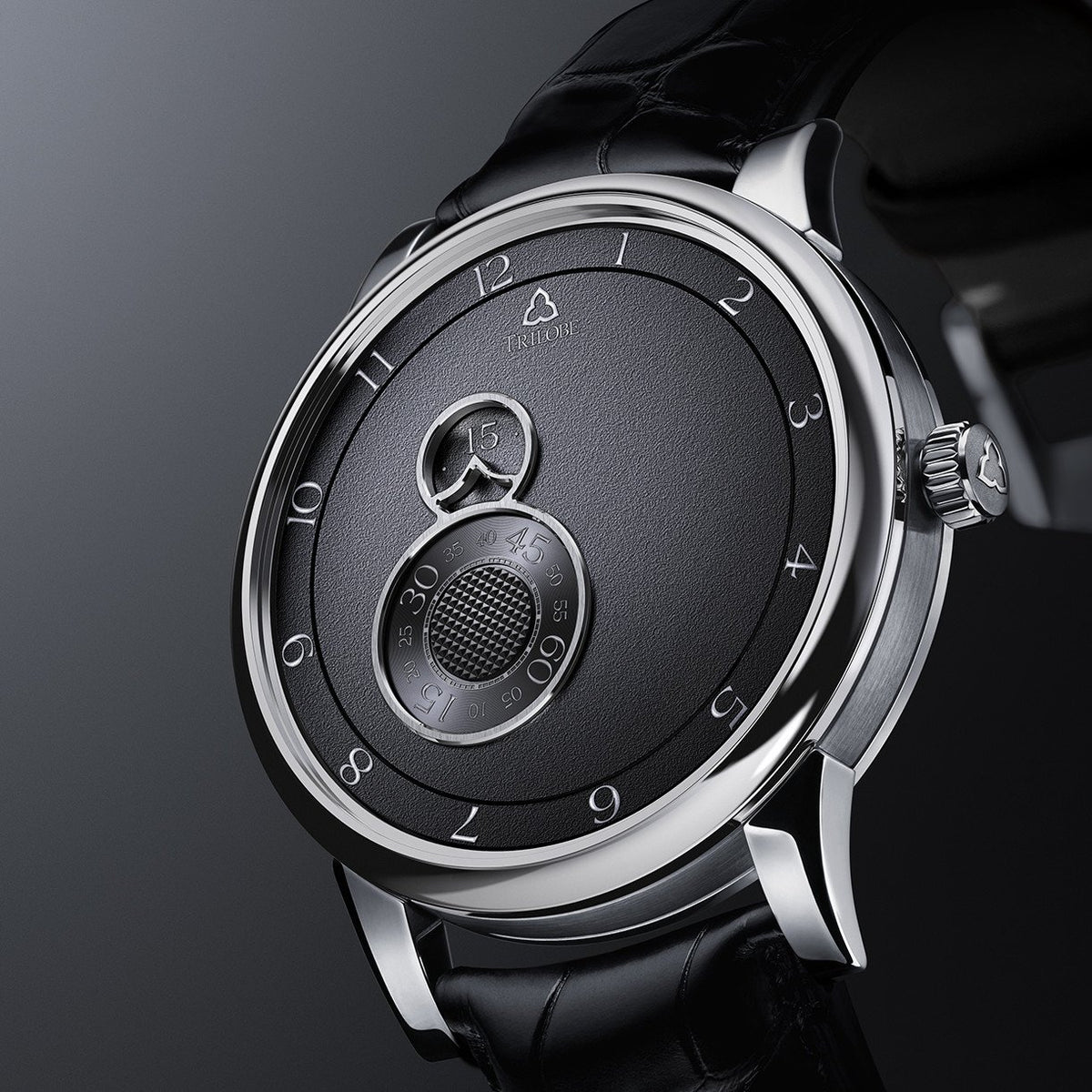Trilobe Watches - NUIT FANTASTIQUE - 40.5 GRAINED BLACK | Manfredi Jewels