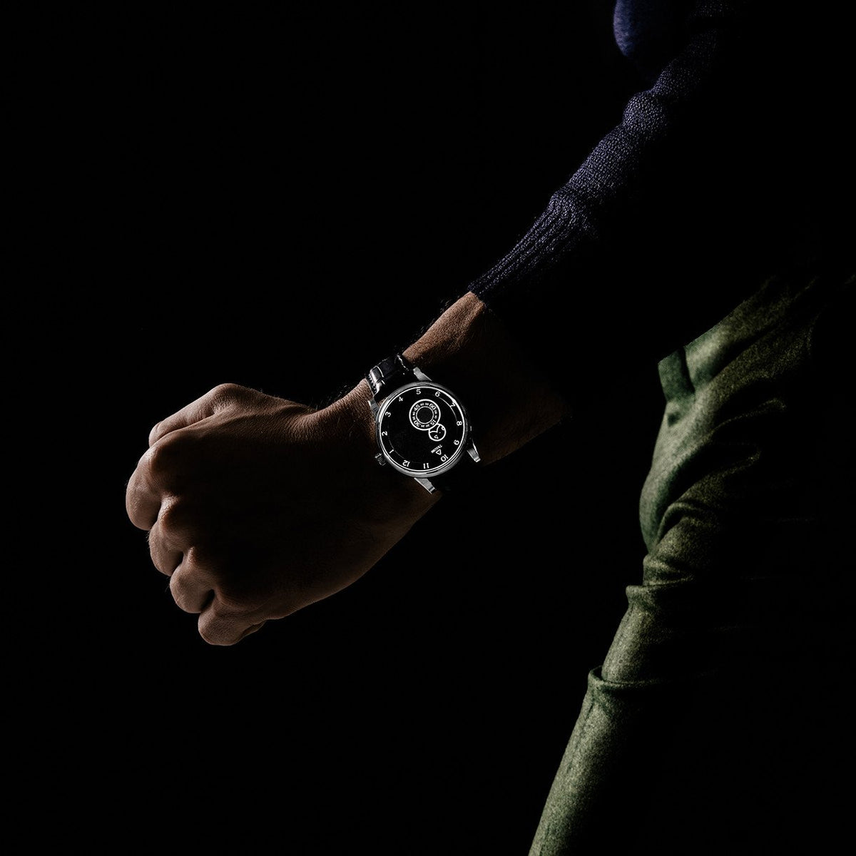 Trilobe Watches - NUIT FANTASTIQUE - 40.5 GRAINED BLACK | Manfredi Jewels