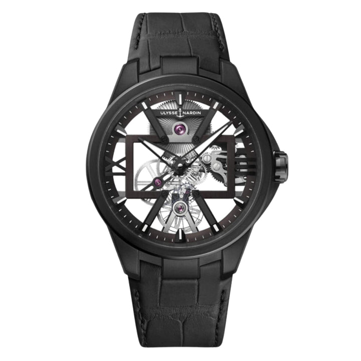 Ulysse Nardin New Watches - BLAST SKELETON X 42MM BLACK DLC TITANIUM | Manfredi Jewels