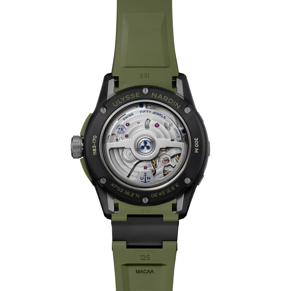 Ulysse Nardin New Watches - DIVER NET OPS 44MM 95% RECICLED STEEL & CARBONIUM | Manfredi Jewels