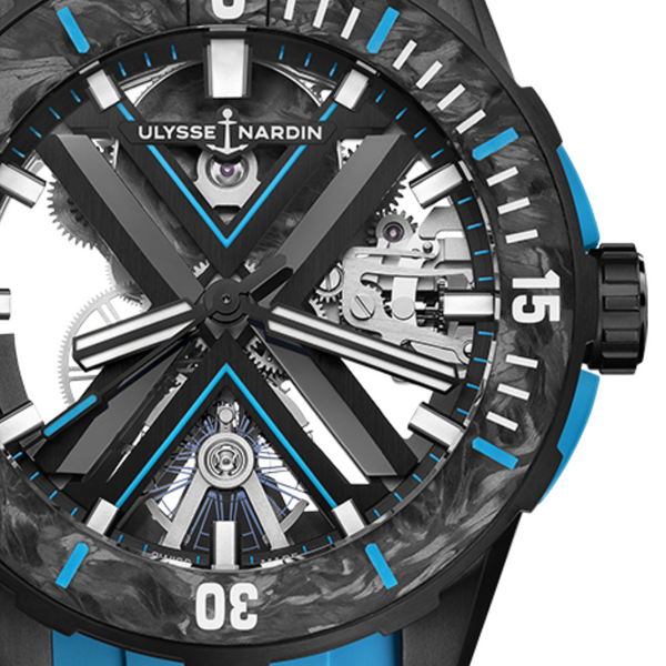 Ulysse Nardin Diver x Skeleton Azure - New Watches | Manfredi Jewels