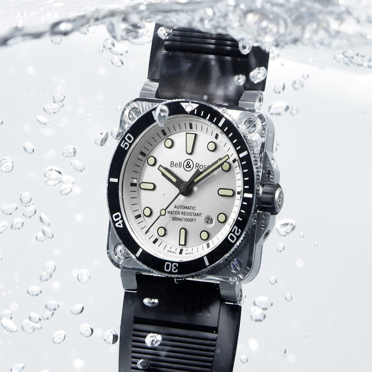 Bell & Ross New Watches - BR 03-92 DIVER WHITE | Manfredi Jewels