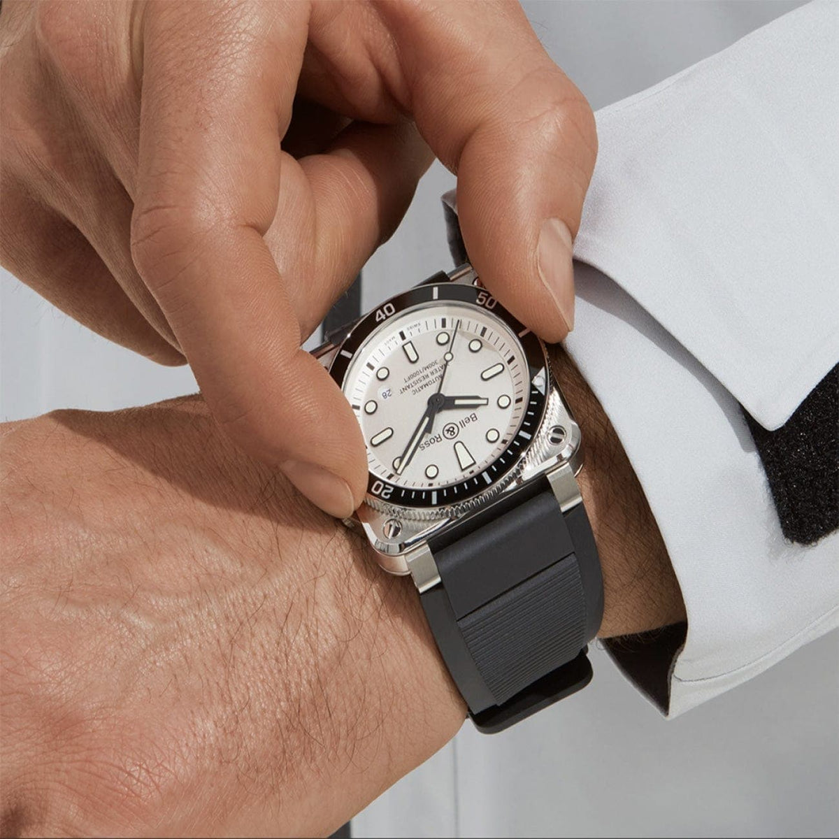 Bell & Ross New Watches - BR 03-92 DIVER WHITE | Manfredi Jewels