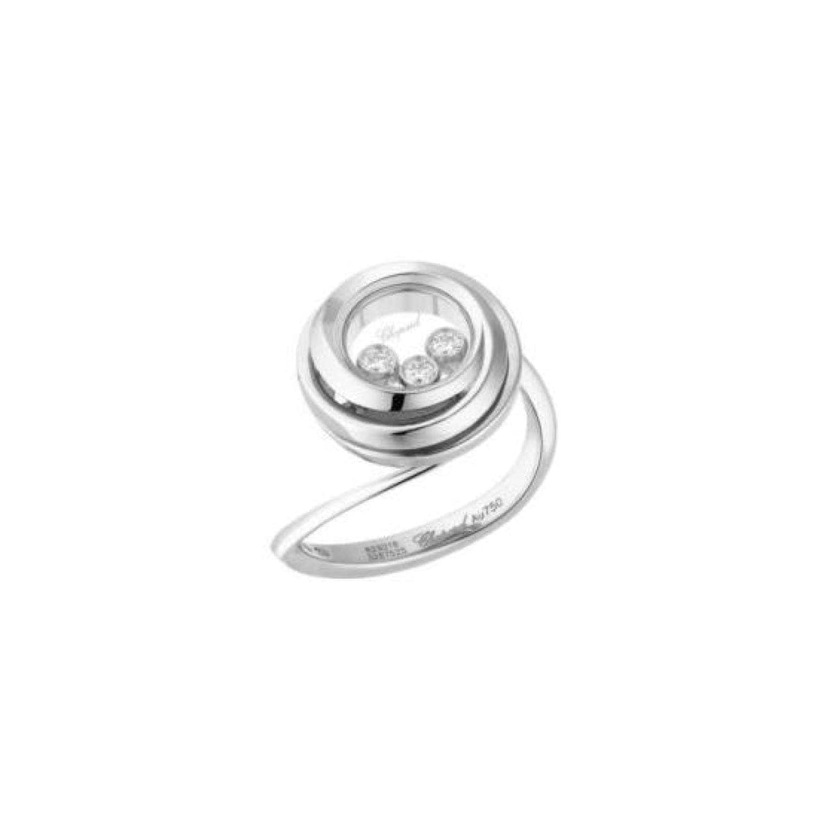 Chopard Jewelry - HAPPY EMOTIONS RING WHITE GOLD DIAMONDS | Manfredi Jewels