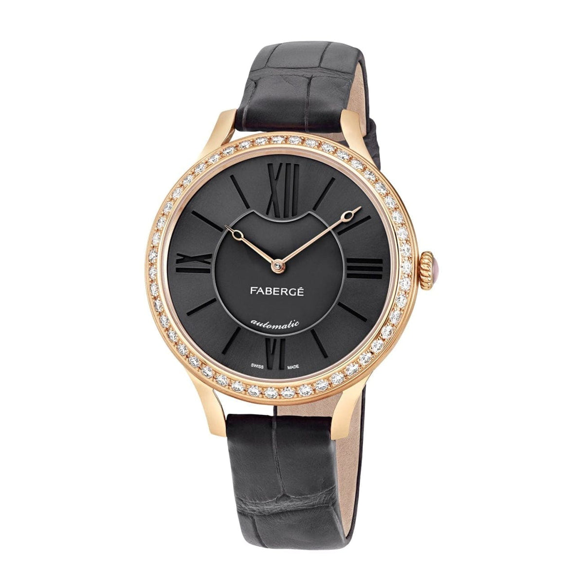 Fabergé Watches - Flirt 36MM 18 Karat Rose Gold - Anthracite Dial | Manfredi Jewels