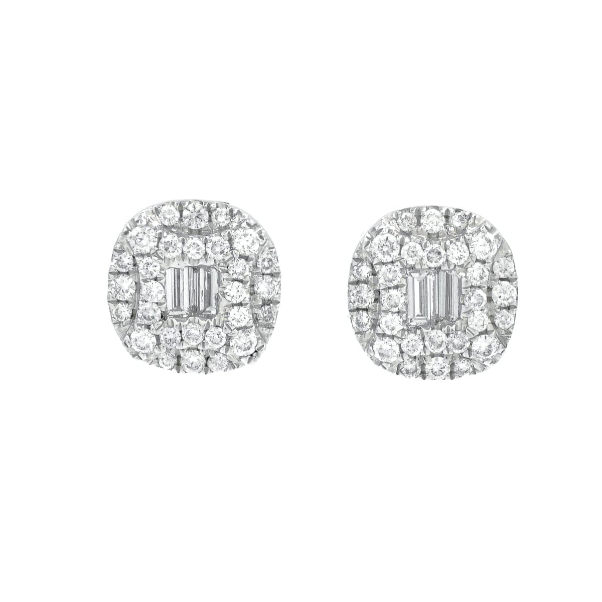 Gregg Ruth Jewelry - Gregg Ruth.53 Carat 18K White Gold Diamond Earrings | Manfredi Jewels
