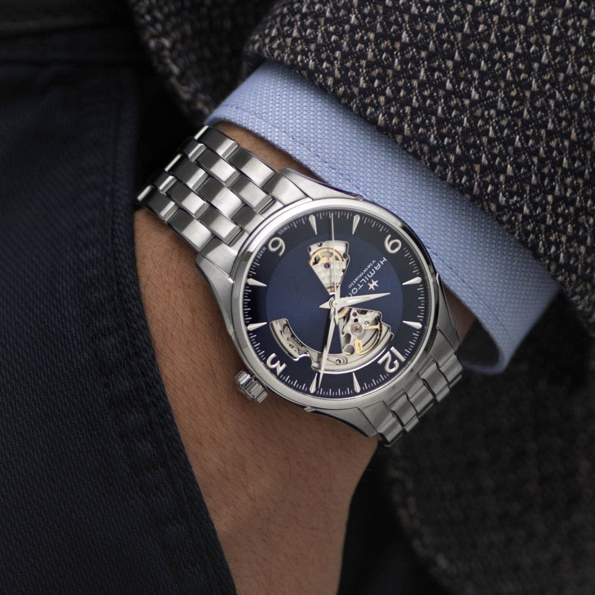 Hamilton Watches - Jazzmaster Open Heart Auto | Manfredi Jewels