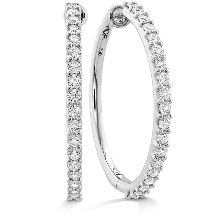 Hearts On Fire Jewelry - CLASSIC DIAMOND HOOP - LARGE | Manfredi Jewels