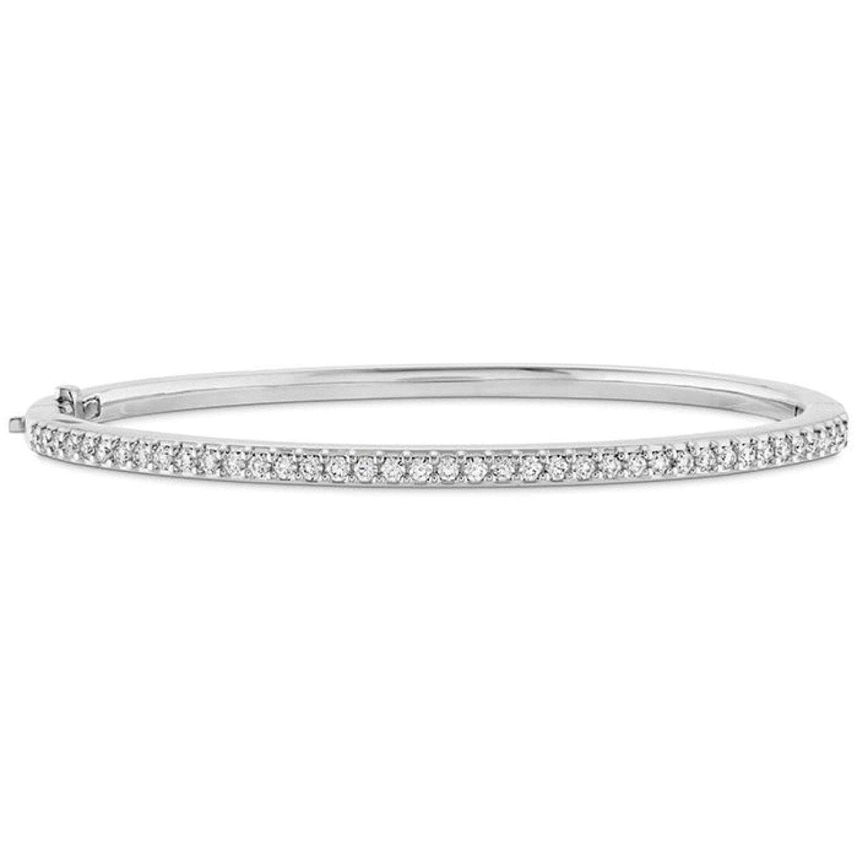 Hearts On Fire Jewelry - Hof Classic Prong Set Bangle - 170 | Manfredi Jewels