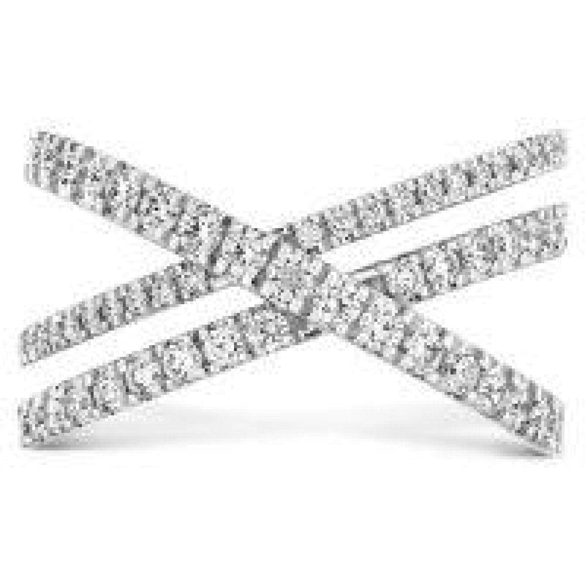 Hearts On Fire Jewelry - Hof Harley Wrap “X” Band | Manfredi Jewels
