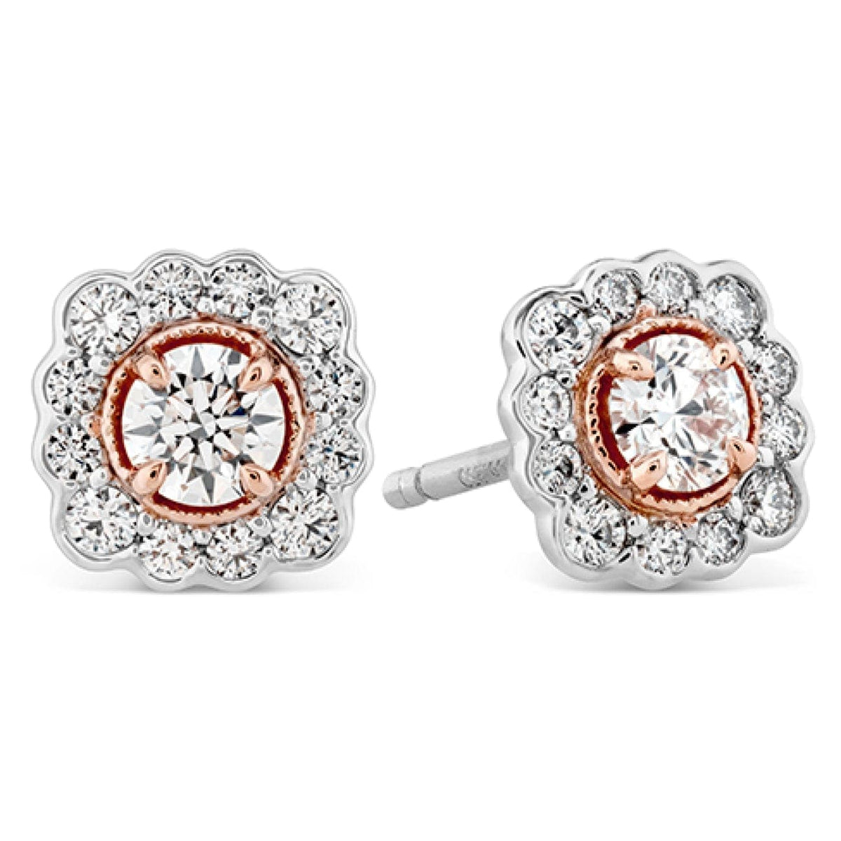 Hearts On Fire Jewelry - Liliana Flower Stud Earrings | Manfredi Jewels