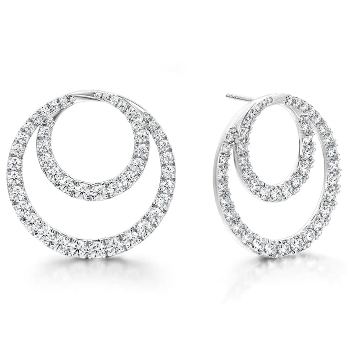 Hearts On Fire Jewelry - OPTIMA DIAMOND CIRCLE EARRINGS- LARGE | Manfredi Jewels
