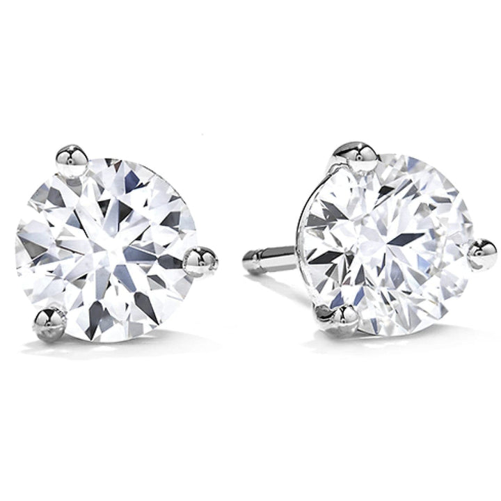 Hearts On Fire Jewelry - Three-Prong Stud Earrings | Manfredi Jewels