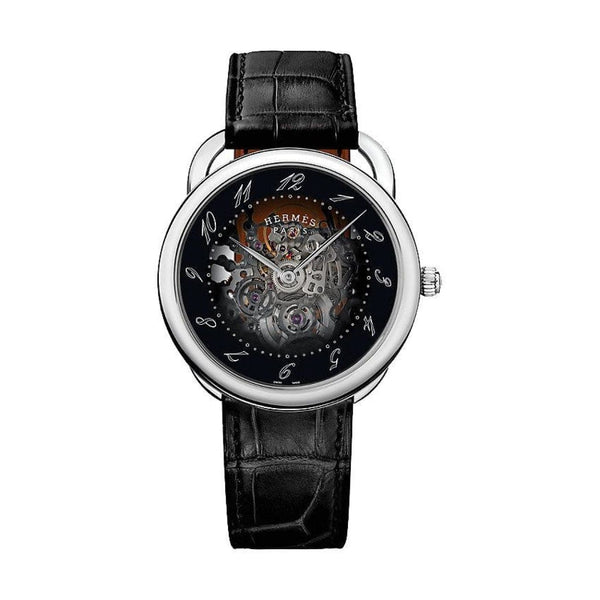 土日限定特価！　HERMES Arceau クォーツ時計 hermes-arceau-squelette-watch-