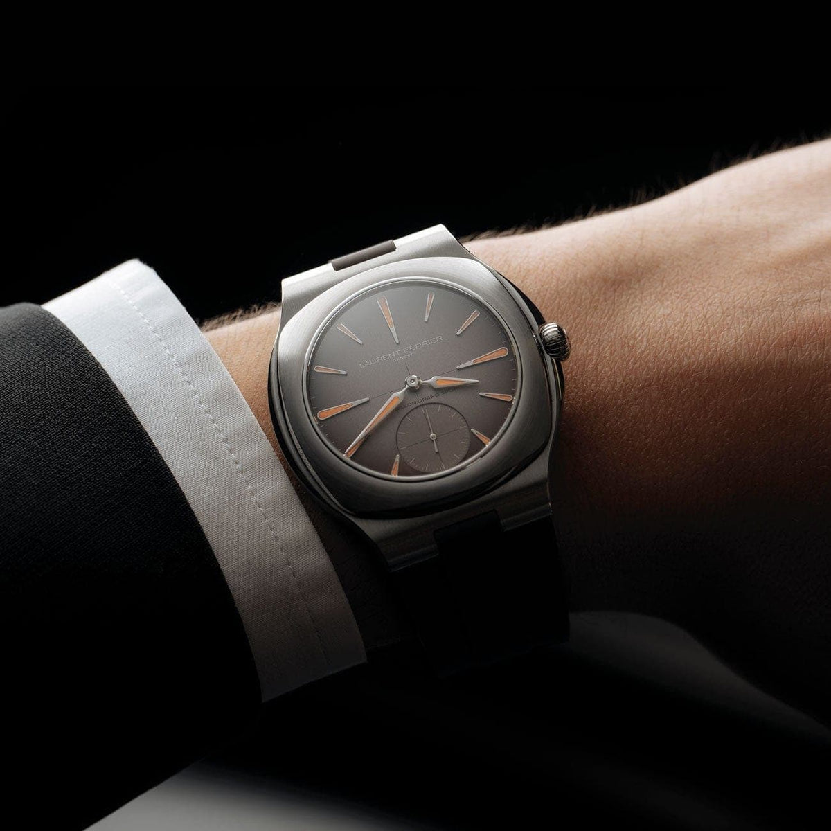 Laurent Ferrier Watches - STAINLESS STEEL – BROWN GRADIENT OPALIN DIAL | Manfredi Jewels