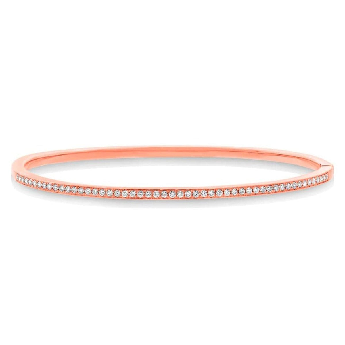 Manfredi Jewels Jewelry - 14K ROSE GOLD DIAMOND BANGLE | Manfredi Jewels