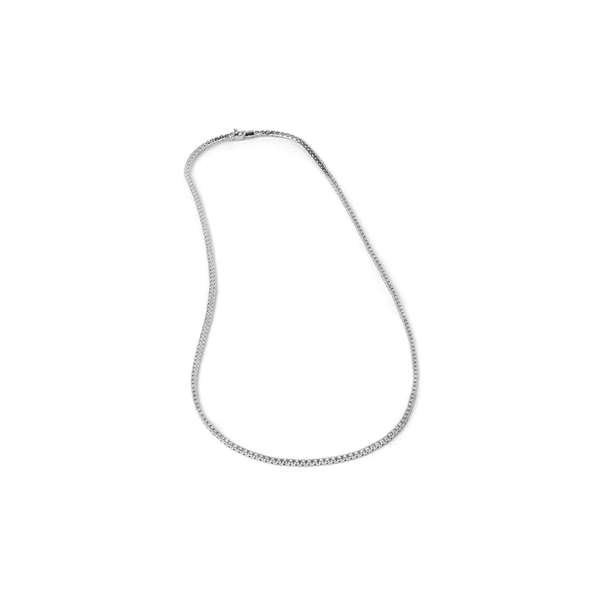 Manfredi Jewels Jewelry - 14KT WHITE GOLD DIAMOND TENNIS NECKLACE | Manfredi Jewels
