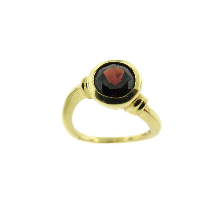 Manfredi Jewels Jewelry - 18K Yellow Gold Garnet Ring | Manfredi Jewels