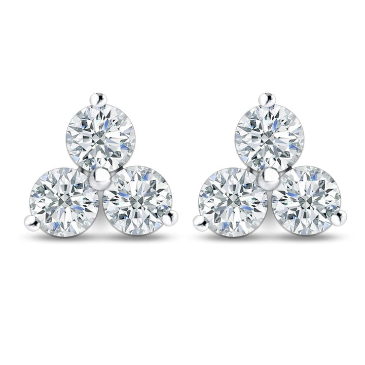 Manfredi Jewels Jewelry - 2.01ct Diamond Cluster Stud Earrings | Manfredi Jewels