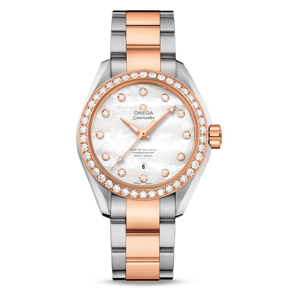 Manfredi Jewels Watches - Aqua Terra 150M Omega Master Co‑Axial 34 MM | Manfredi Jewels