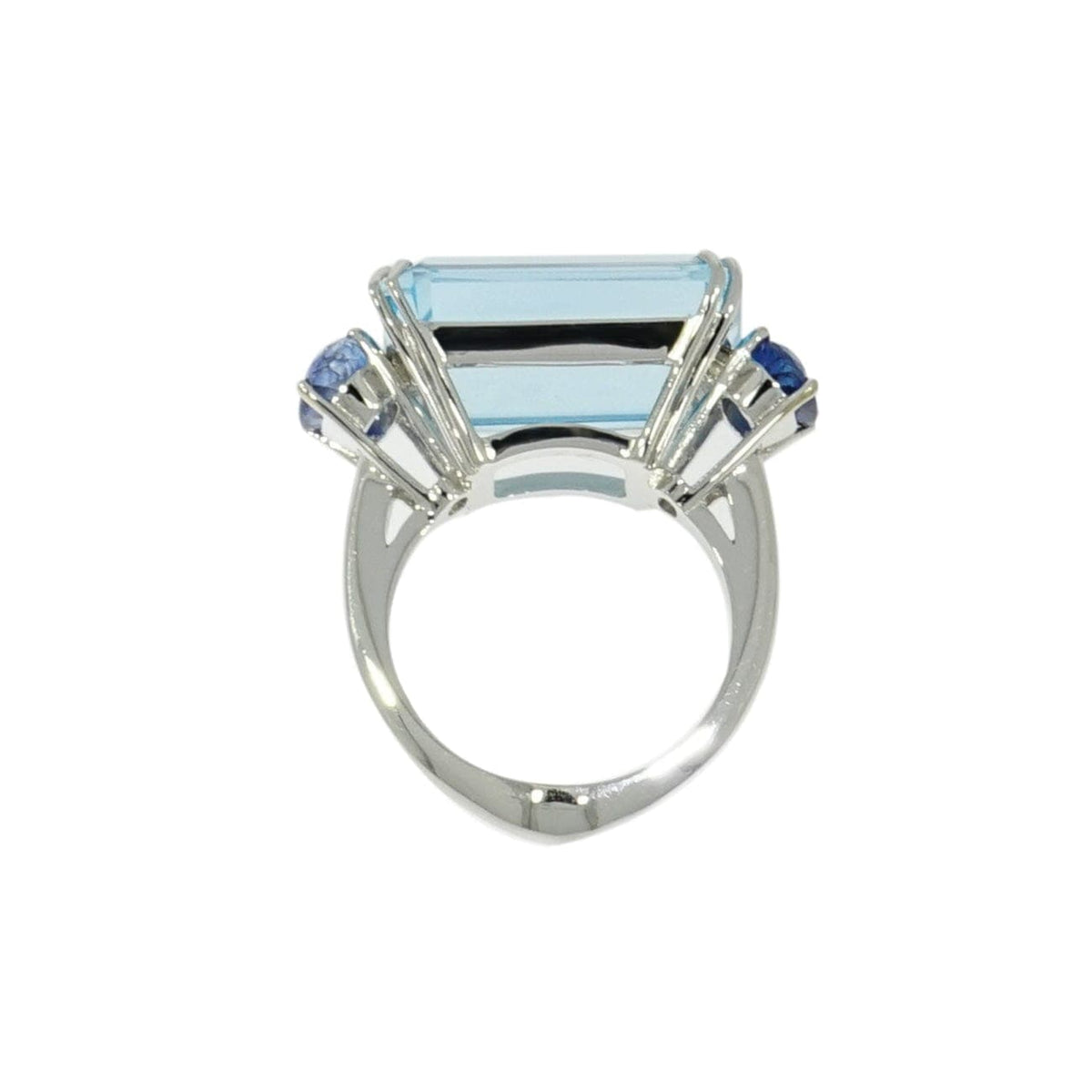 Manfredi Jewels Jewelry - Blue Topaz & Kyanite White Gold Ring | Manfredi Jewels