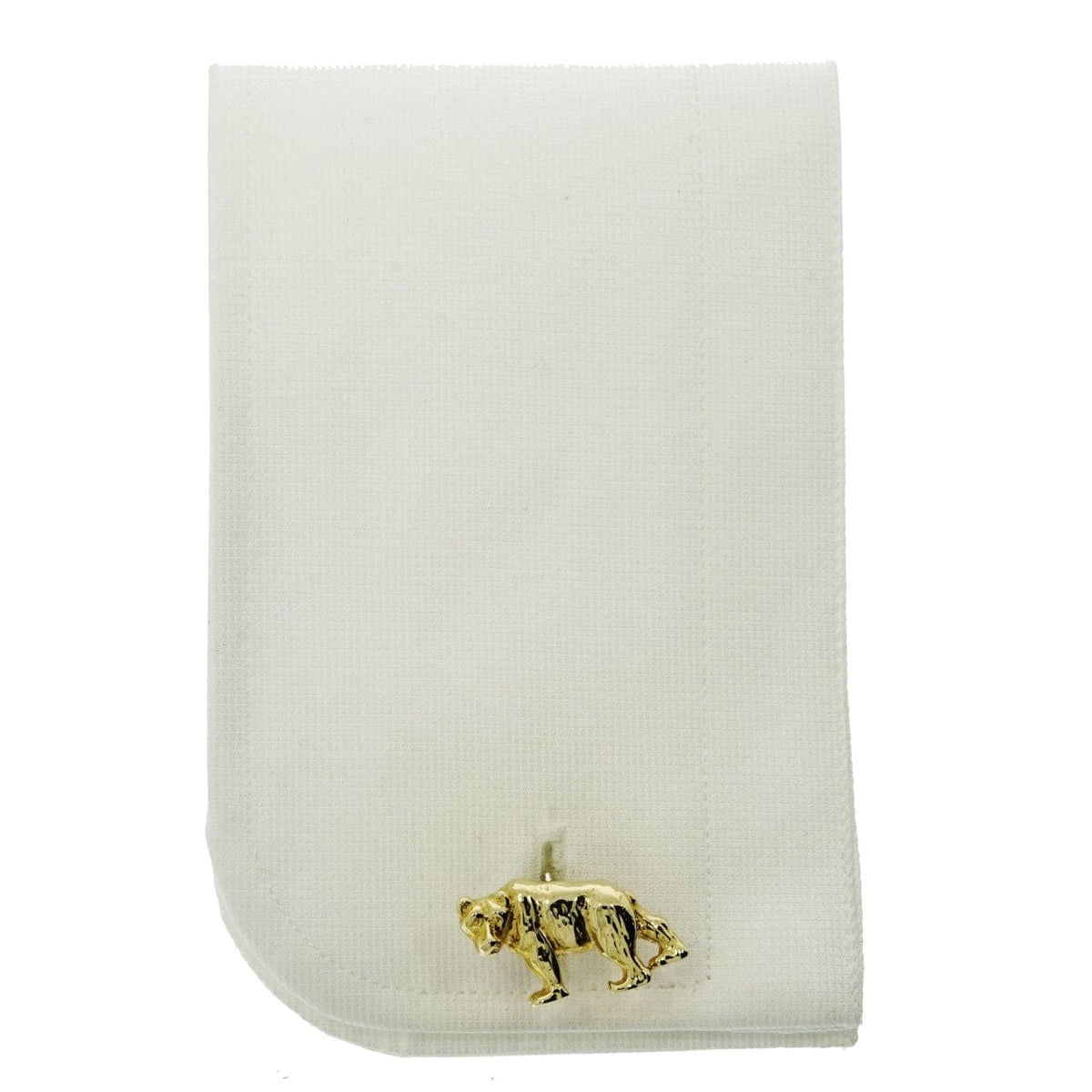 Manfredi Jewels Accessories - Bull and Bear Yellow Gold Cufflinks | Manfredi Jewels