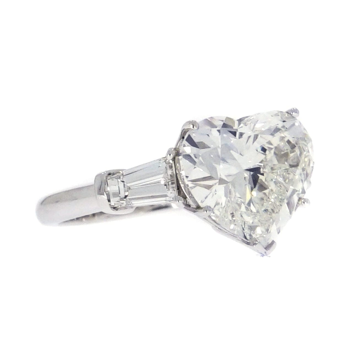 Manfredi Jewels Engagement - Certified 5.02 ct. Heart Shaped Diamond Platinum Engagement Ring | Manfredi Jewels