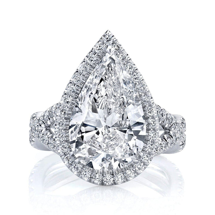 Manfredi Jewels Engagement - GIA 3.21 ct. Pear shaped Diamond Platinum Engagement Ring | Manfredi Jewels