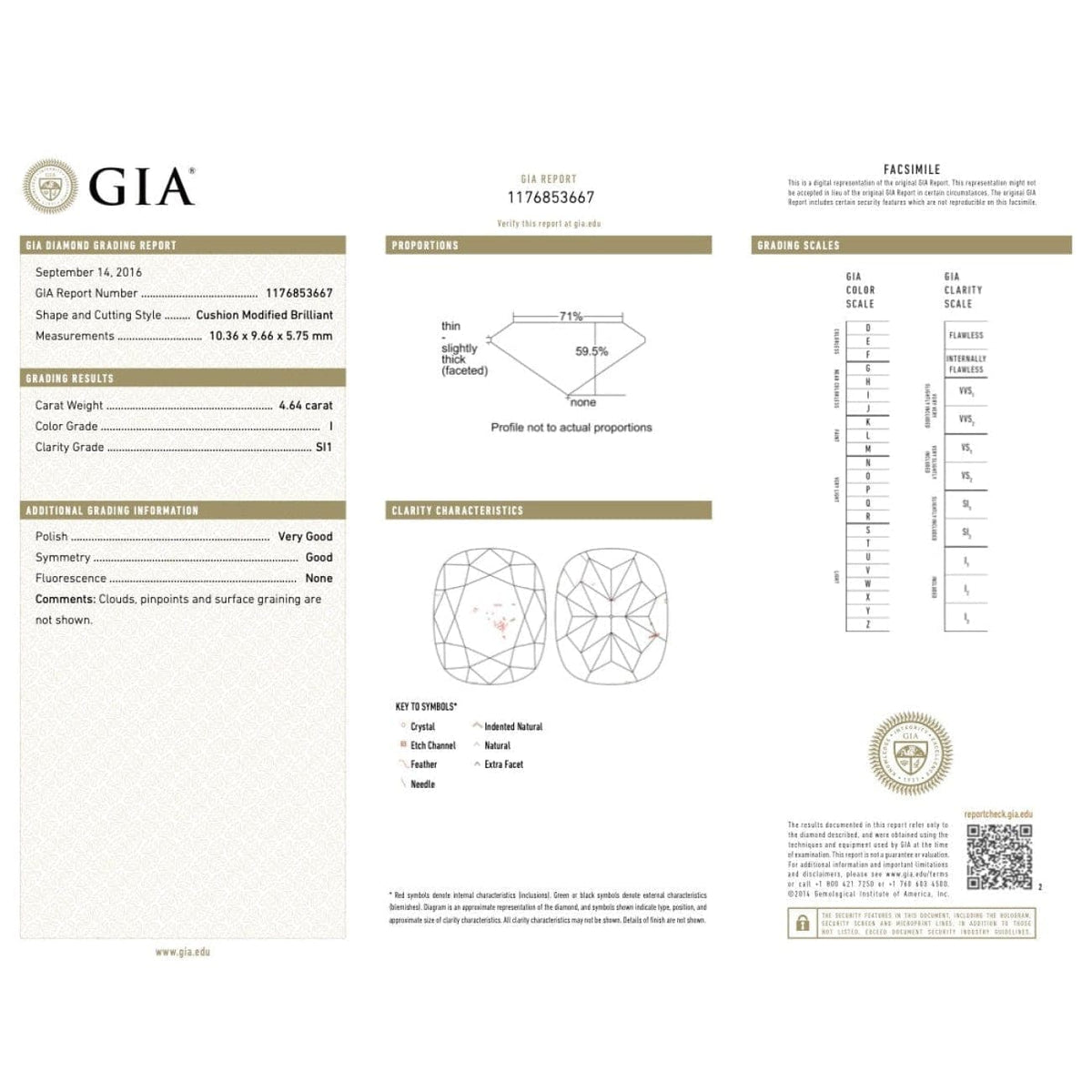 Manfredi Jewels Engagement - GIA 4.64 carat Cushion shaped Diamond Platinum Engagement Ring | Manfredi Jewels