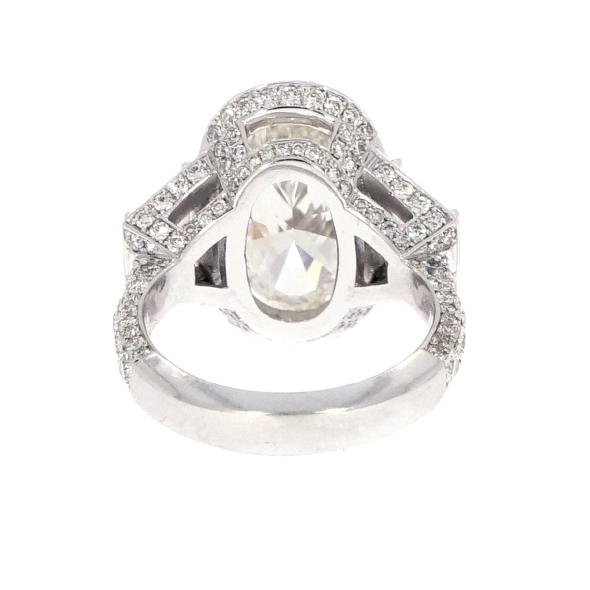 Manfredi Jewels Engagement - GIA Certified 4.34 ct. Oval Diamond Platinum Engagement Ring | Manfredi Jewels