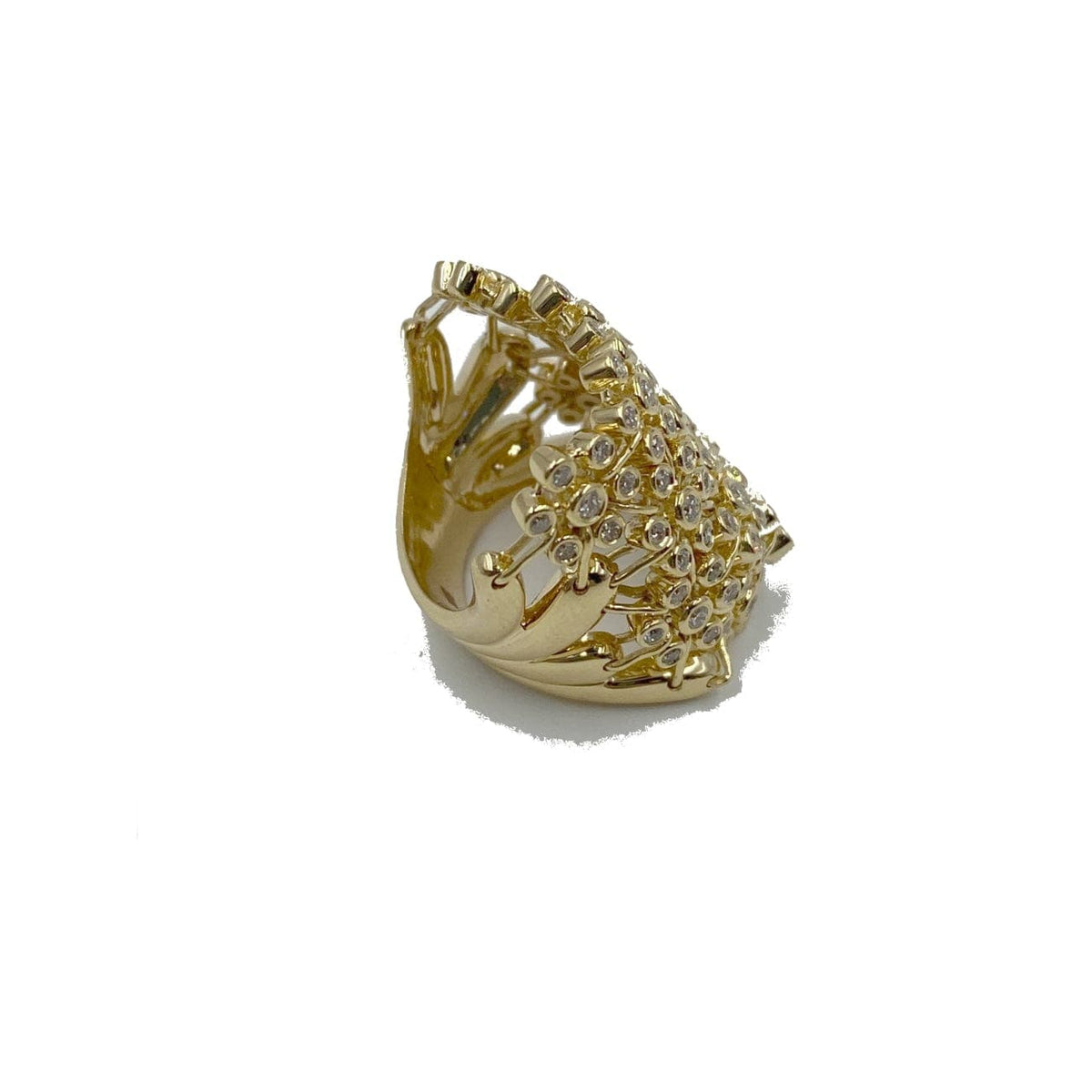 Manfredi Jewels Jewelry - Multi Row Moving Flower Diamond Ring | Manfredi Jewels
