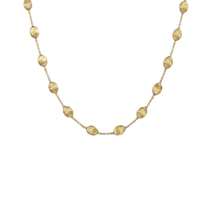 Marco Bicego Jewelry - 18K Yellow Gold Medium Bead Short Necklace | Manfredi Jewels