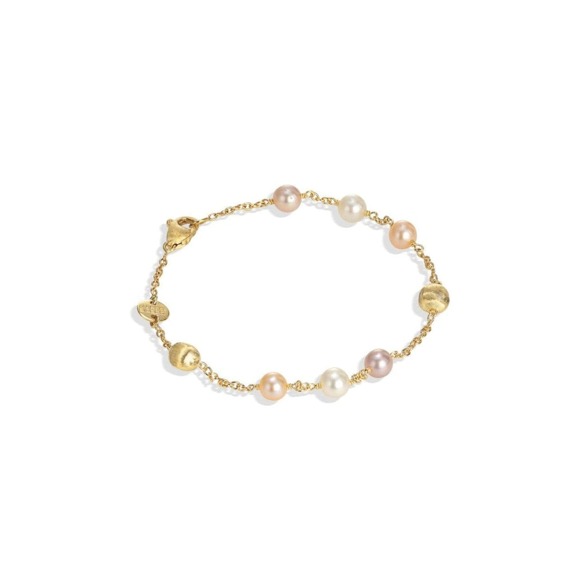 Marco Bicego Jewelry - Africa Pearl Collection 18K Yellow Gold and Pearl Single Strand Bracelet | Manfredi Jewels
