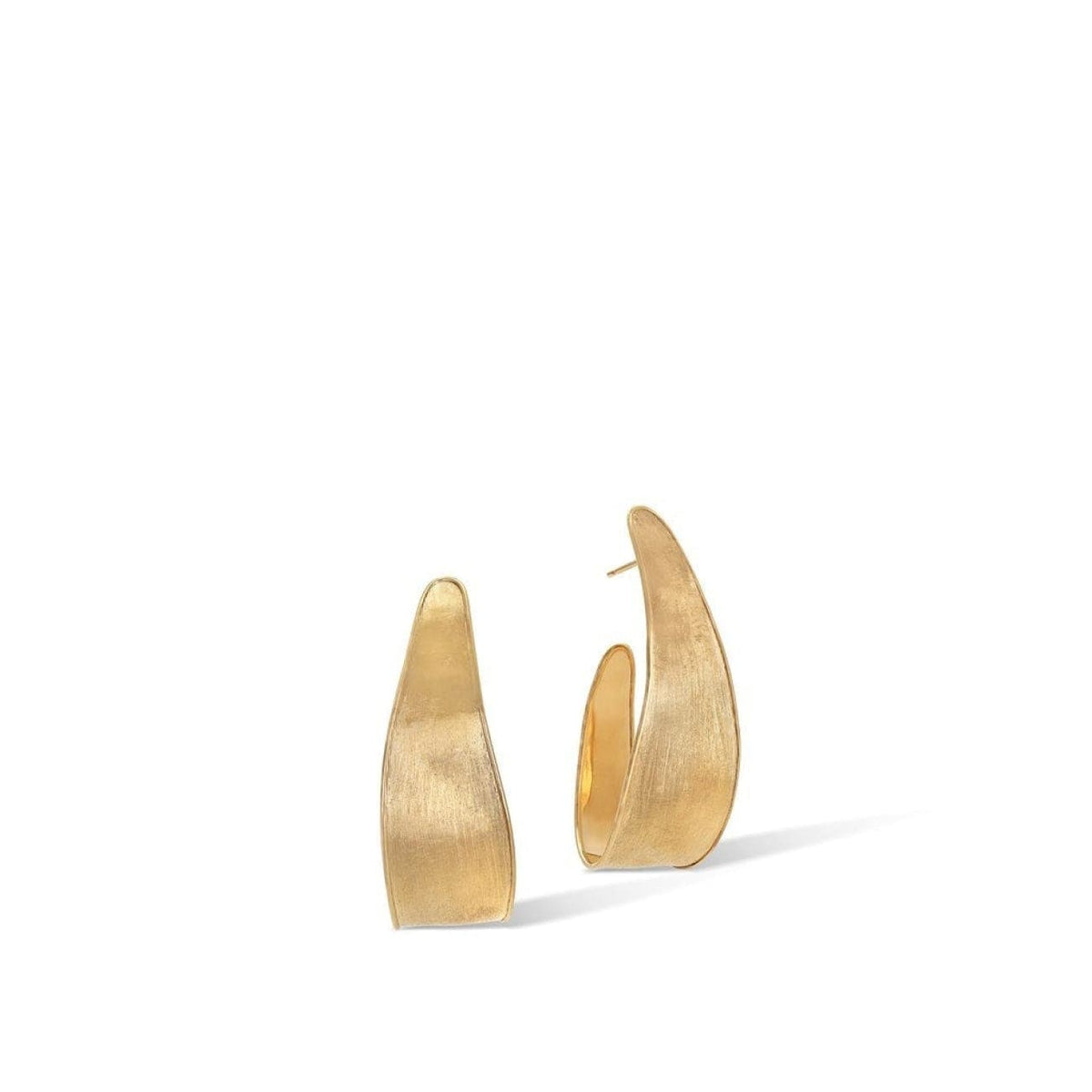 Marco Bicego Jewelry - Lunaria Collection 18K Lunaria Yellow Gold Small Hoop Earrings | Manfredi Jewels