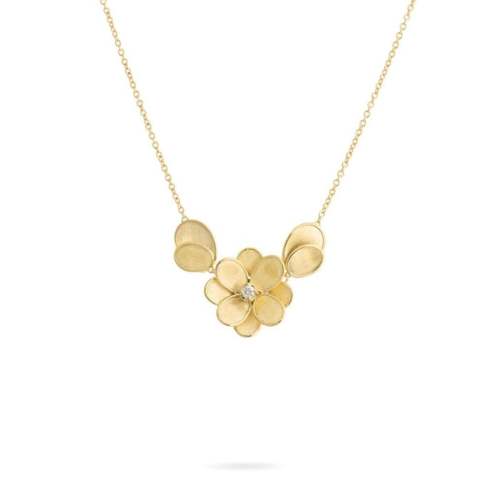 Marco Bicego Jewelry - Petali Small Flower Pendant With Leaves | Manfredi Jewels