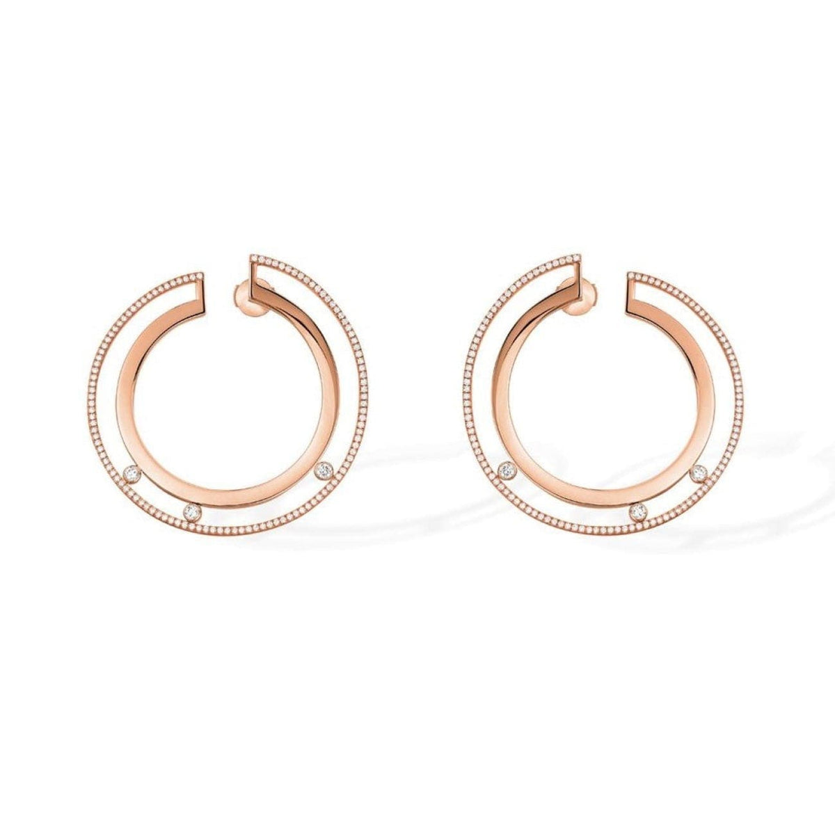 Messika Jewelry - Boucles Hoop Earrings-White Gold | Manfredi Jewels