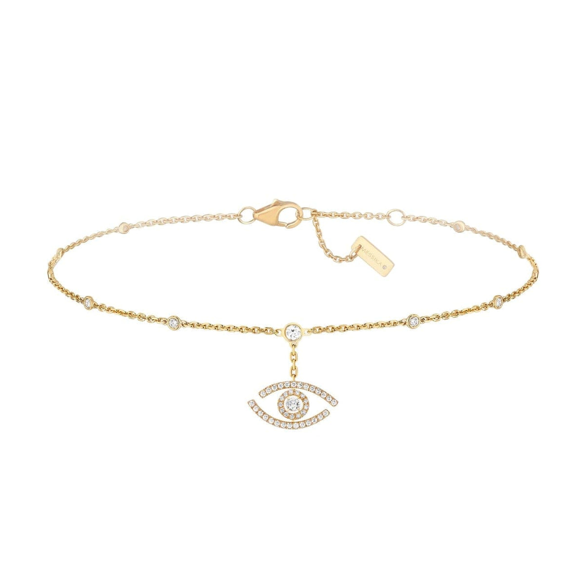 Messika Jewelry - BRACELET LUCKY EYE PAVÉ-SET ANKLE BRACELET | Manfredi Jewels