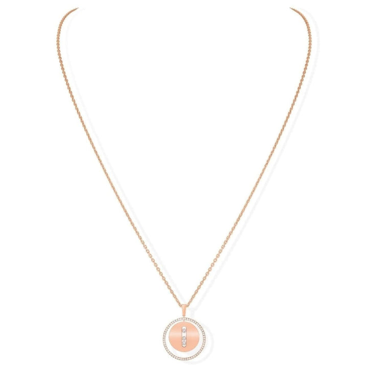 Messika Jewelry - Lucky Move Sm Necklace-Pink Gold | Manfredi Jewels